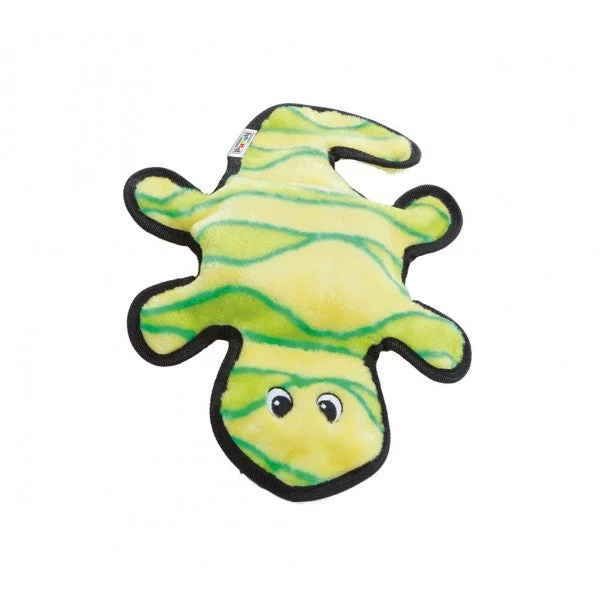  -Bite-resistant dog toy recommendationsYellow And Green Gecko Invincibles 4 Squeaker Toy