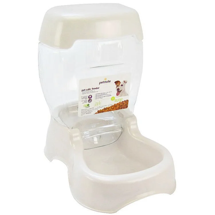  -Cost-effective pet toy recommendationsPetmate Cafe 3LB Dog Feeder Pearl White