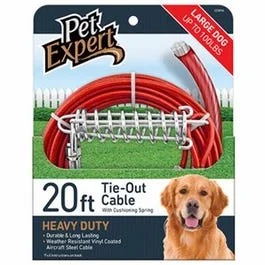 - Postoperative pet anti-licking Elizabethan collarDog Tie Out, Heavy Weight Steel Aircraft Cable, 20-Ft.