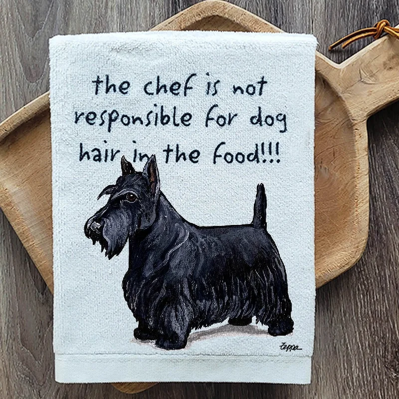 - Pet fence foldable indoorScottish Terrier Dish Towel