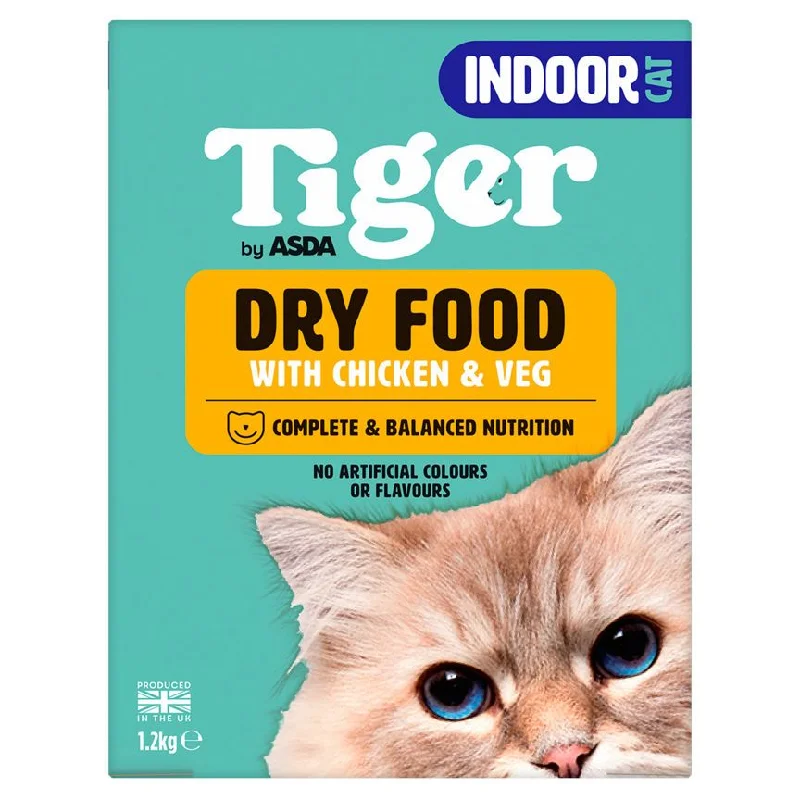 - Pet smart GPS locatorASDA Tiger Dry Food with Chicken & Veg Indoor Cat 1.2kg