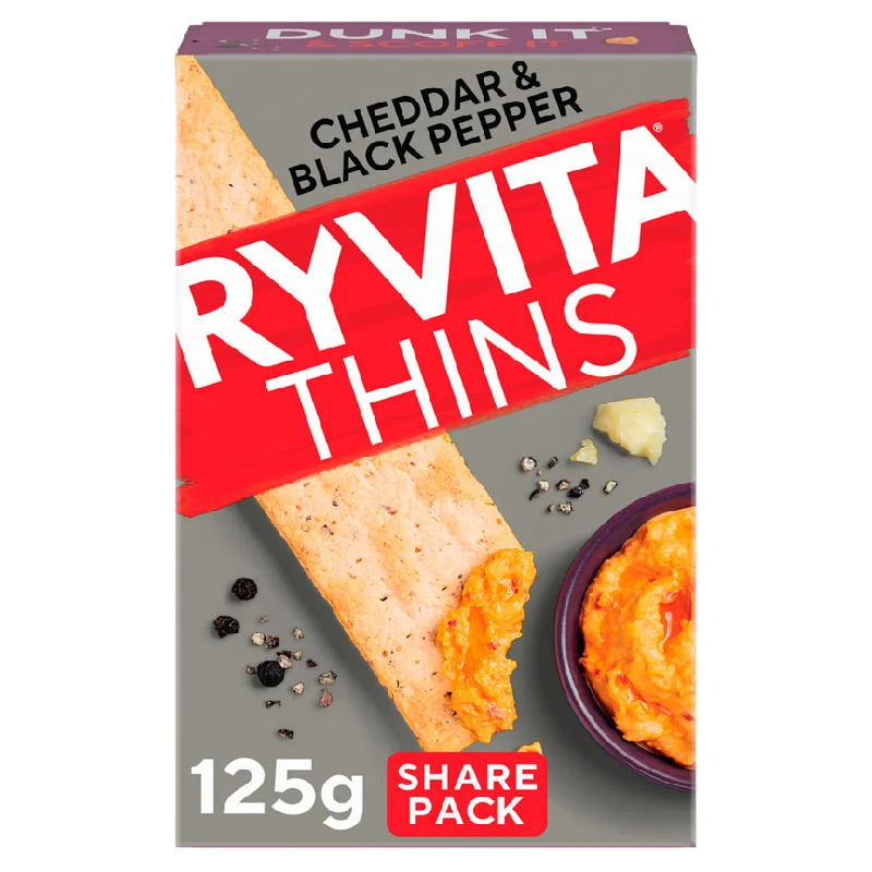 - Pet tear stain cleaning wipesRyvita Thins Cheddar & Cracked Black Pepper Flatbread Crackers 125g