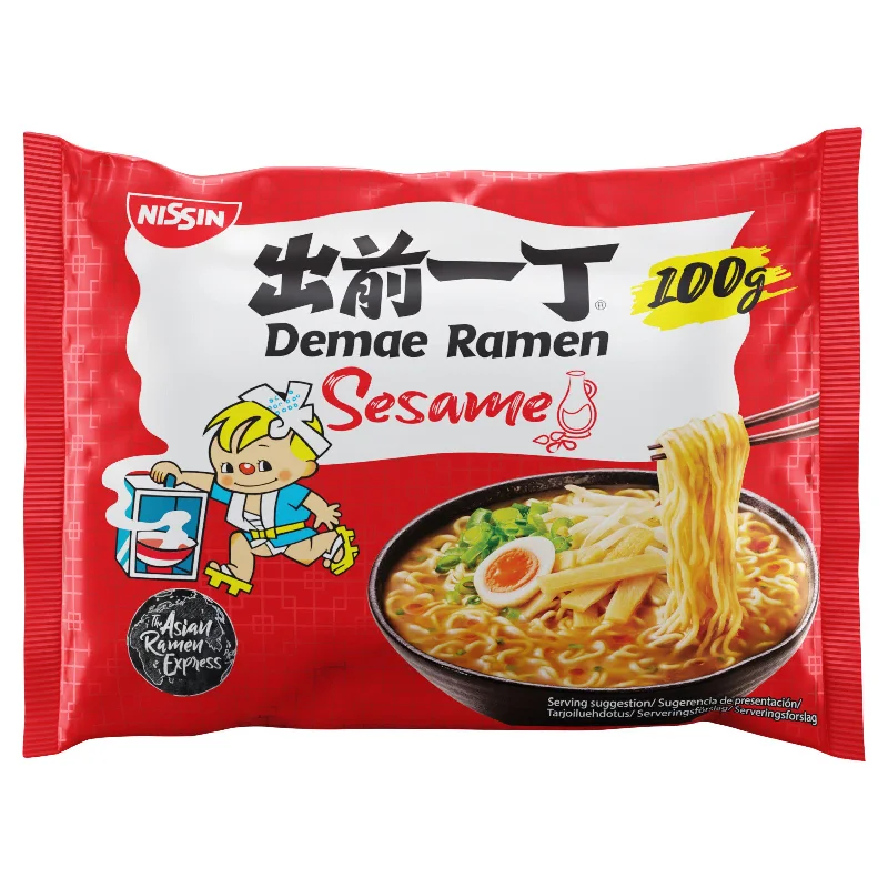 ---Nissin Demae Ramen Sesame Flavour Japanese Noodlesoup 100g