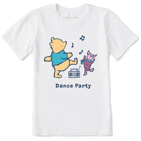 - Dog disposable foam shower gelKids' Winnie & P Dance Party Short-Sleeve Crusher Tee - Cloud White