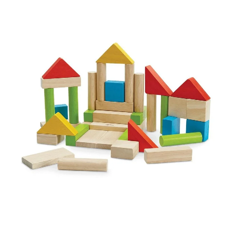 Pet ProductsPlan Toys colourful and natural 40 unit blocks