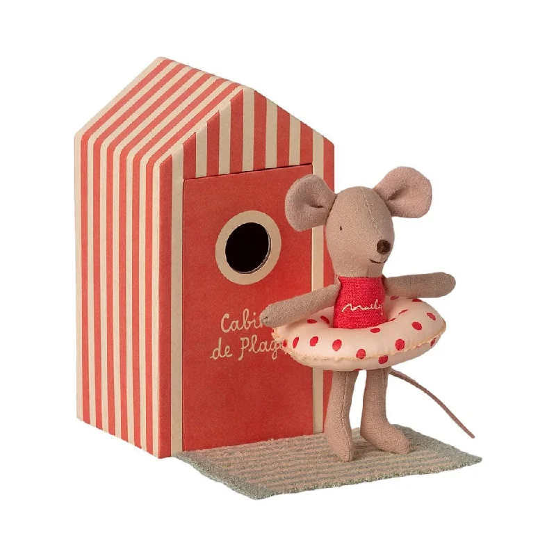 - ​​Christmas pet Christmas clothingMaileg little sister beach mouse in cabin de plage