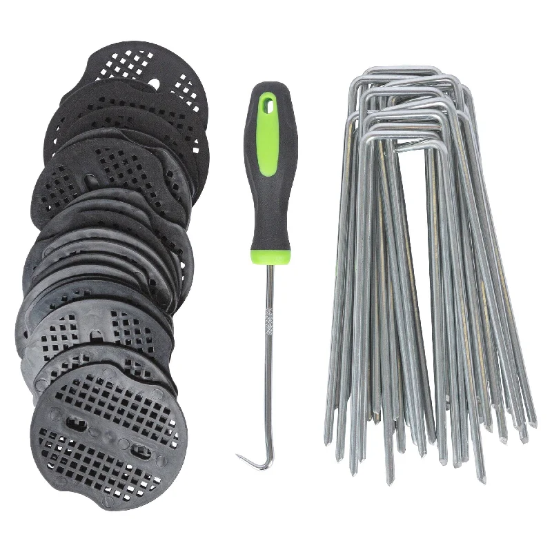 - Durable nylon dog leash wholesale40pc 15cm Weed Membrane Fixing Set with Removal Tool - By Harbour Housewares