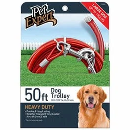 - Dog anti-slip matDog Tie Out, Heavy Weight Steel Aircraft Cable, 50-Ft.