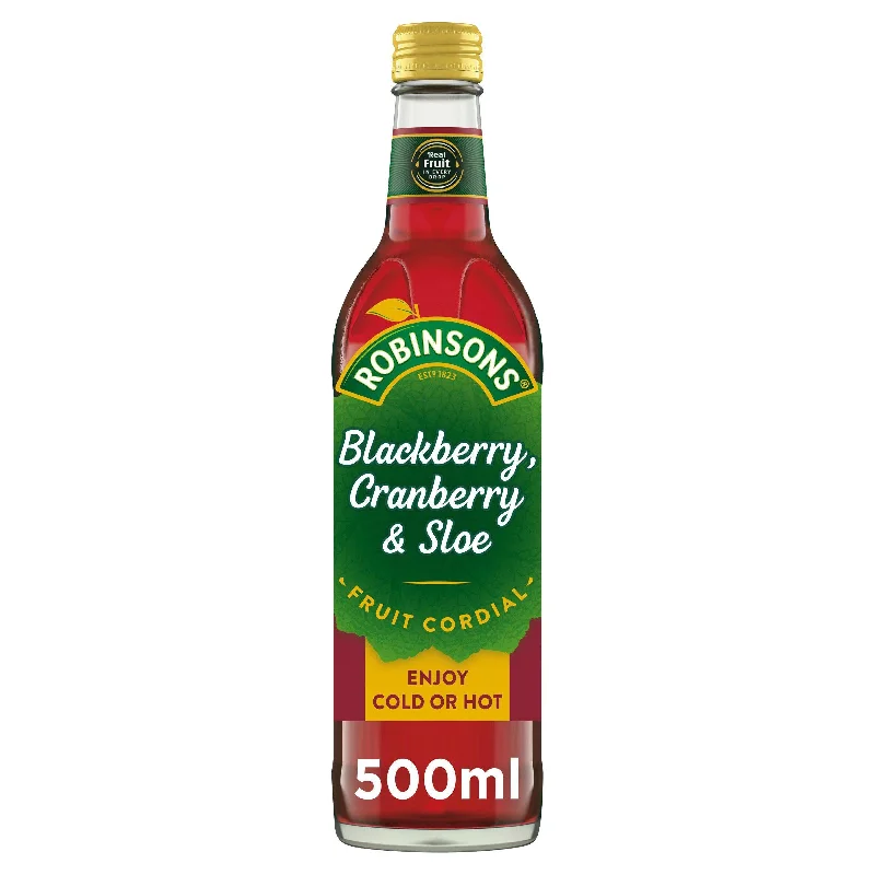 ---Robinsons Blackberry Cranberry & Sloe Fruit Cordial 500ml