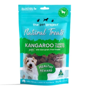 - Food for sterilized dogsThe Pet Projcet KANGAROO TRAINING Dog TREATS (180G)