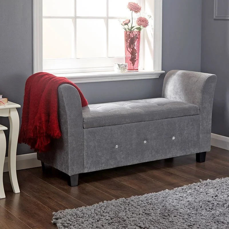 - Natural latex pet mattressVerona Window Seat Wood & Fabric Grey