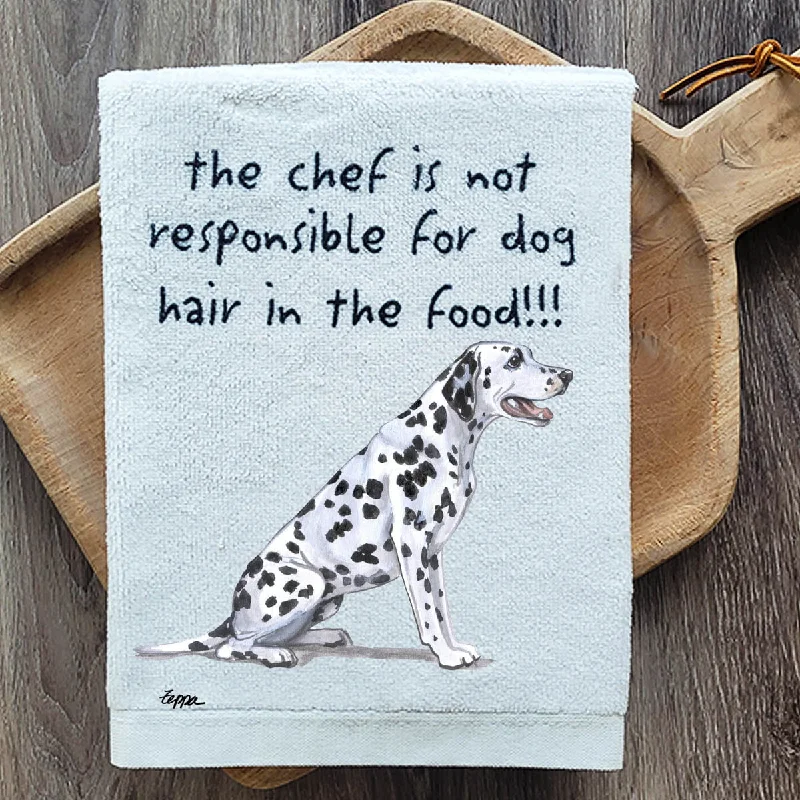 - ​​Christmas pet Christmas clothingDalmatian Dish Towel