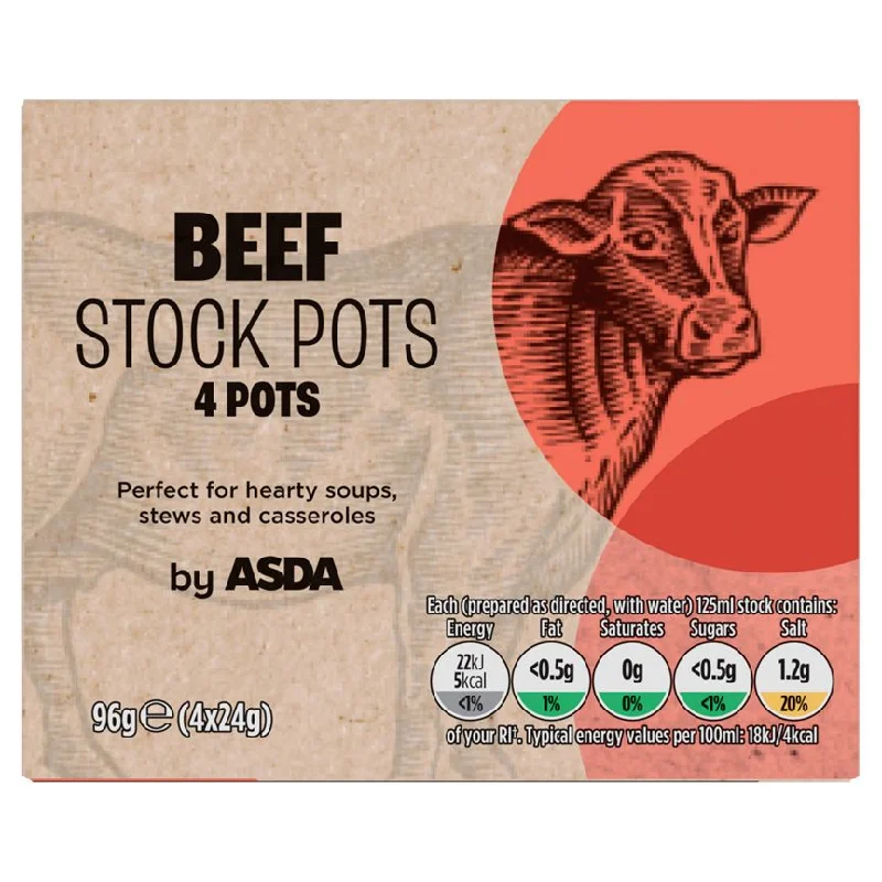 - Winter warm clothes for short-haired dogsASDA Beef Stock Pots 4 x 24g (96g)