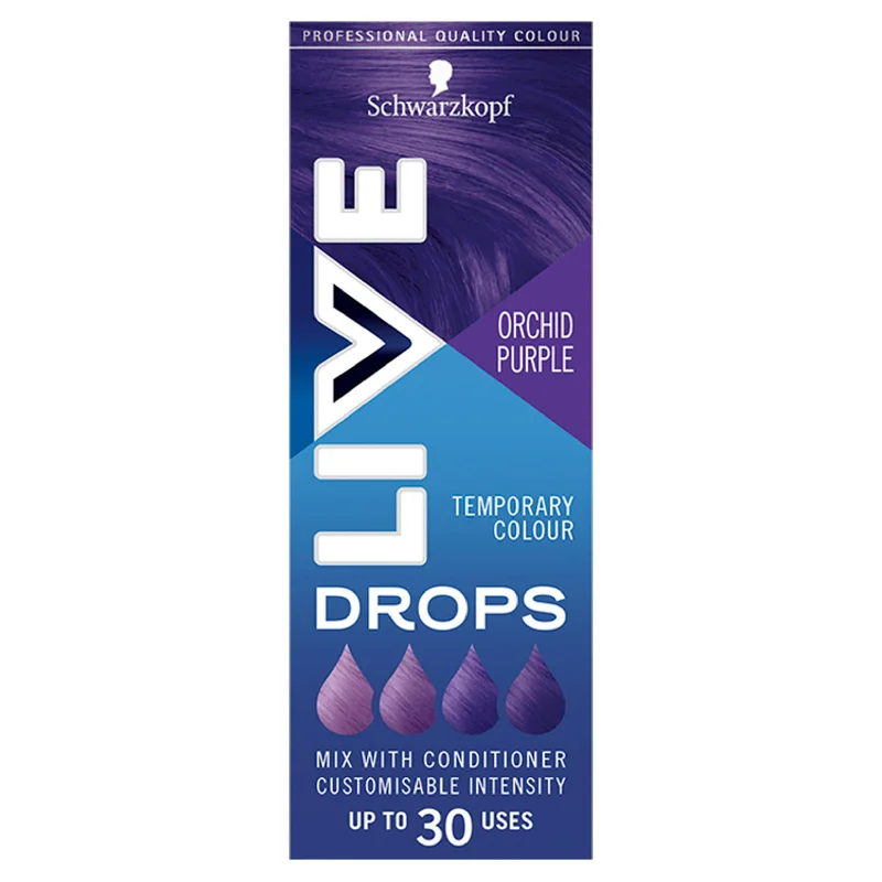 - Natural latex pet mattressSchwarzkopf Live Colour Drops Purple Hair Dye Orchid Purple Semi Permanent 30ml