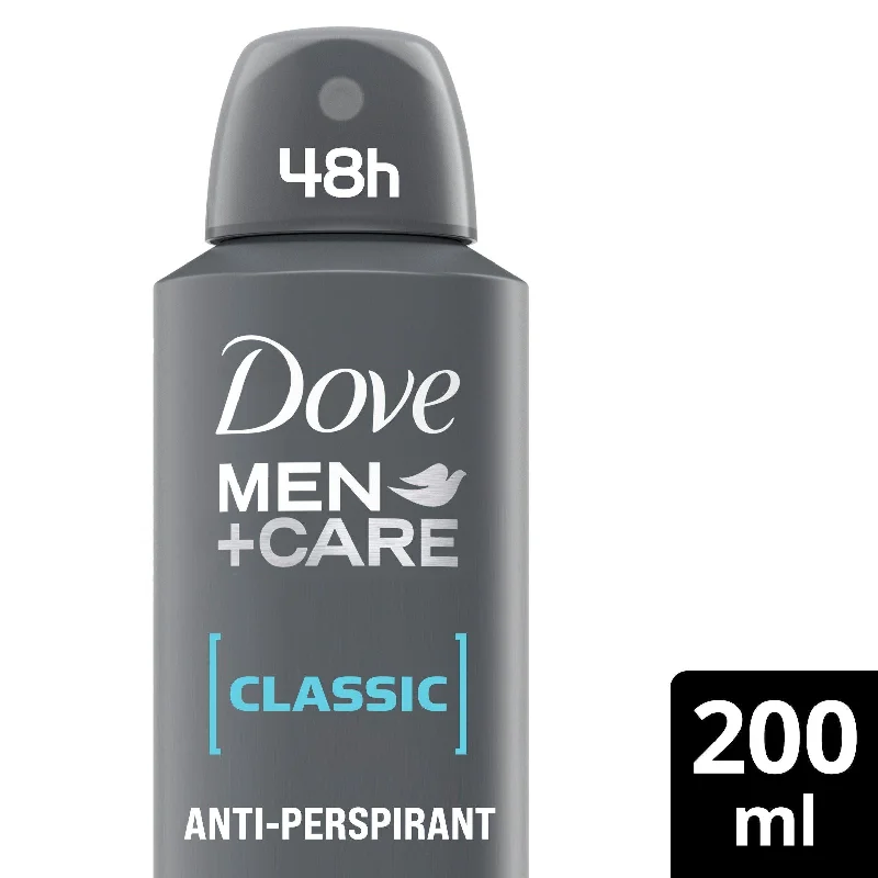 - Air box TSA certified check-inDove Men+Care Antiperspirant Deodorant Aerosol Classic 200ml