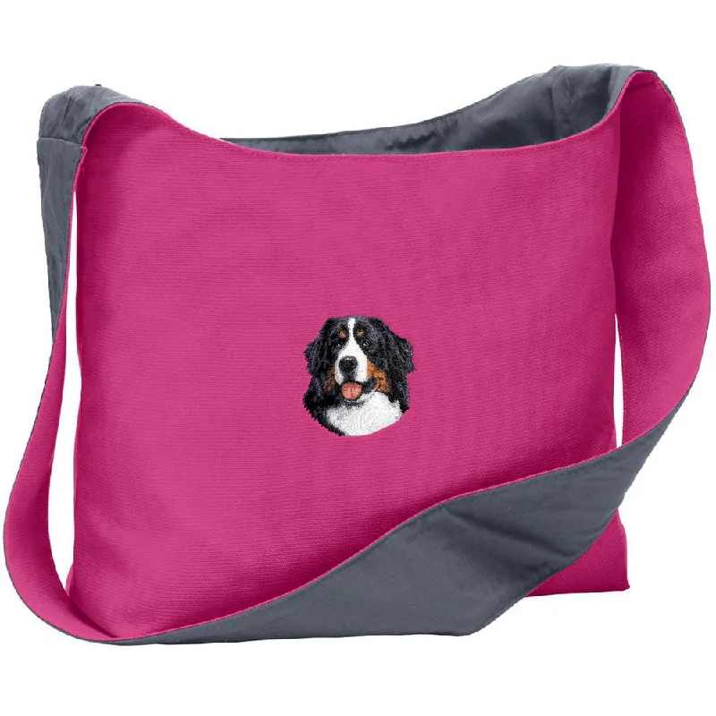  -Splash-proof food bowl AND Anti-choking slow food bowlBernese Mountain Dog Embroidered Canvas Sling Bag