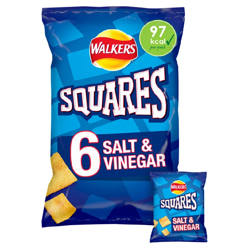 - Foldable and portable cat bagWalkers Squares Salt & Vinegar Multipack Crisps