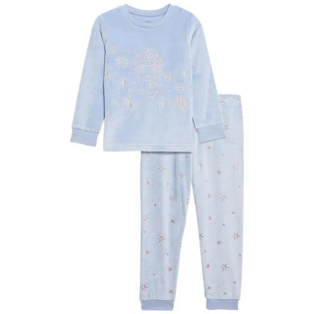 - Natural latex pet mattressM&S Frozen Velour PJs 2-7 Years Blue