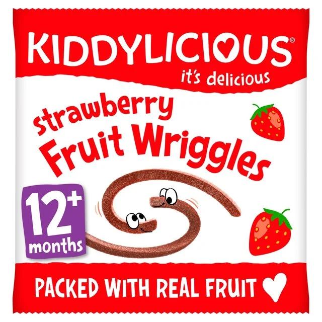 - Degradable pet feces bagKiddylicious Strawberry Wriggles Baby Snacks   12g