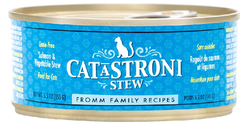 1. **Functional Cat Food**  FROMM CATASTRONI SALMON  & VEGETABLE STEW 5.5z WET CAT FOOD