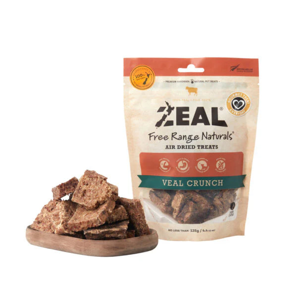 - The effect of dog food on dental healthZEAL Air-Dried Dog Treats Veal Crunch 125g