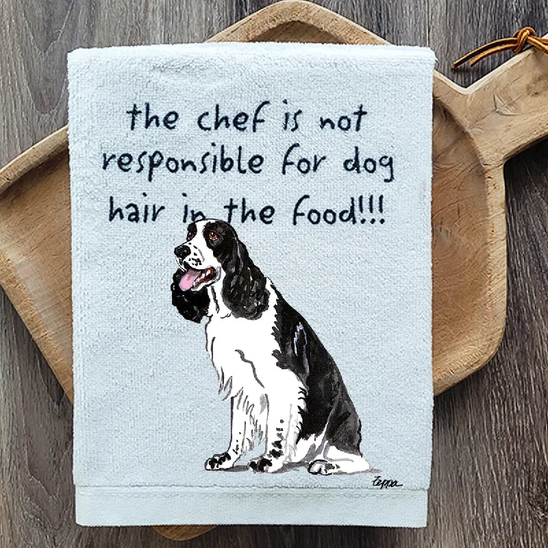  -Anti-slip claw protection raincoat FOR dogsEnglish Springer Spaniel Dish Towel