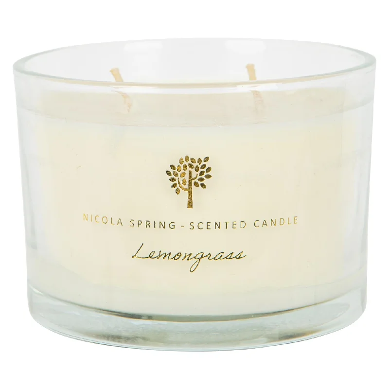 - Organic cotton dog bibsLemongrass 350g Soy Wax Scented Candle - By Nicola Spring