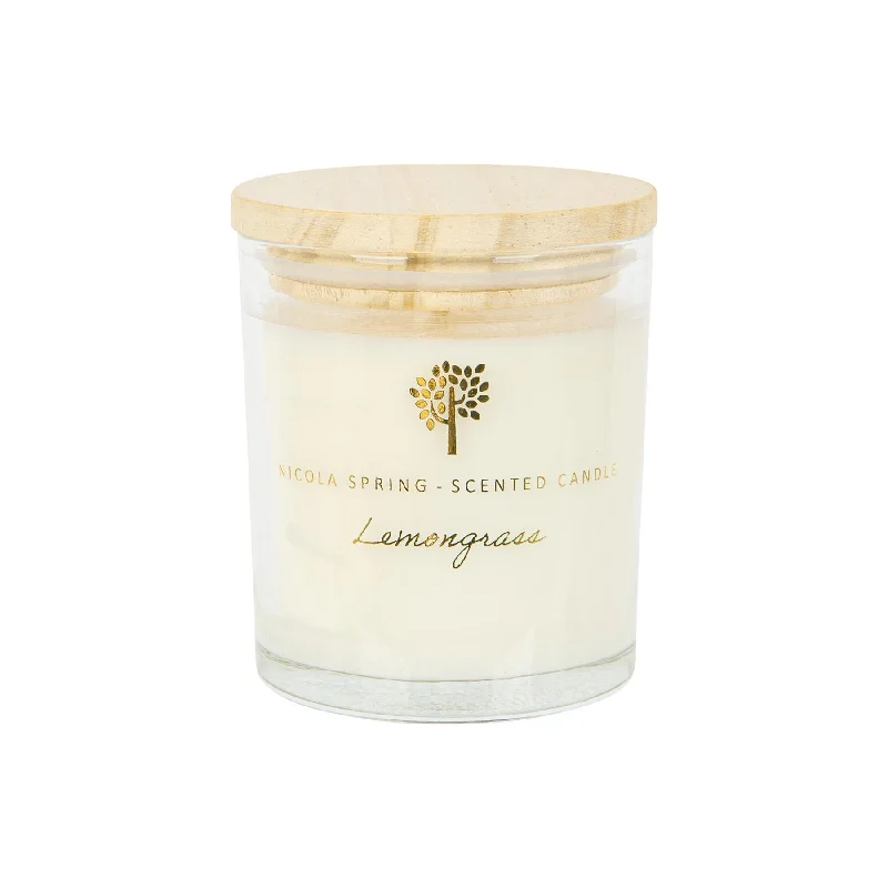 ---Lemongrass 130g Soy Wax Scented Candle - By Nicola Spring