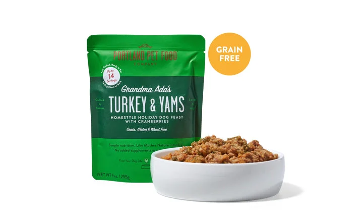 - Air box TSA certified check-inGrandma Ada's Turkey & Yams Homestyle Dog Meal Pouch - 9oz