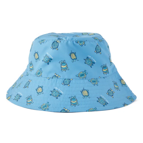 - Pet monitor with cameraKids' Peace Turtle Pattern Made in the Shade Bucket Hat - Cool Blue