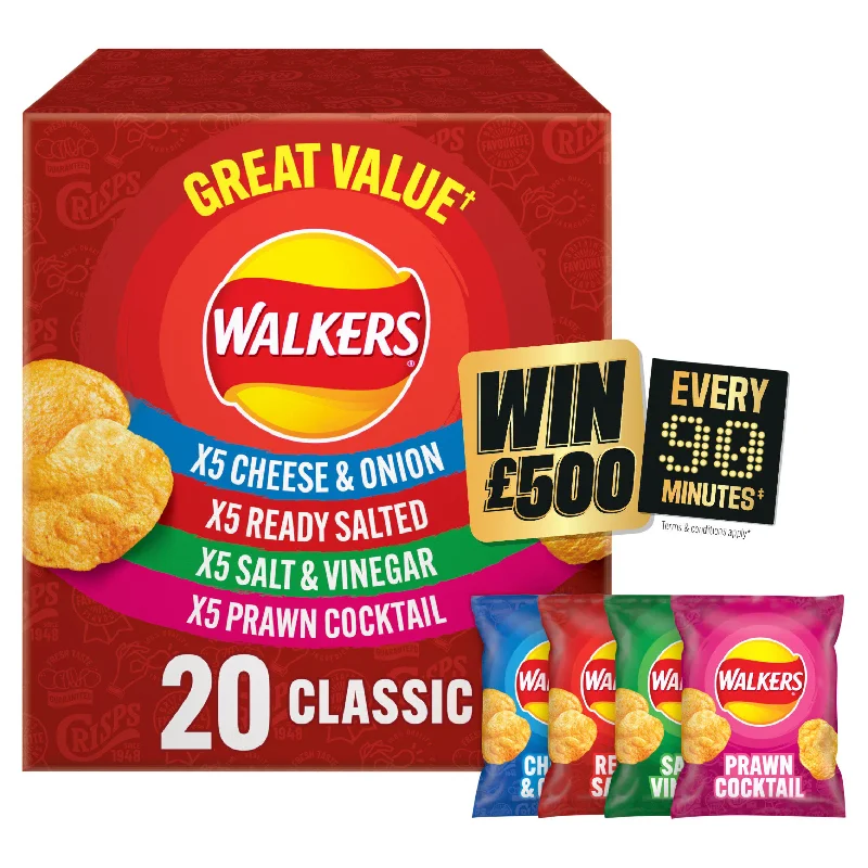 - Dog heart rate monitoring collarWalkers Classic Variety Multipack Crisps 20x25g