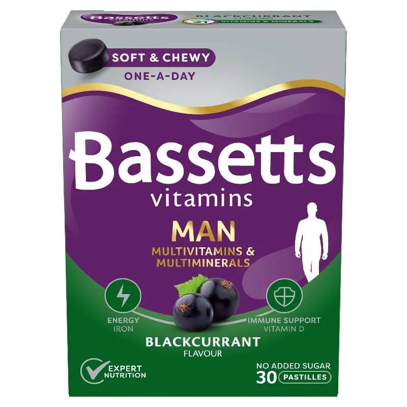 - Dog anti-slip matBassetts Vitamins Man Multivitamins & Multiminerals Blackcurrant Flavour Pastilles x30