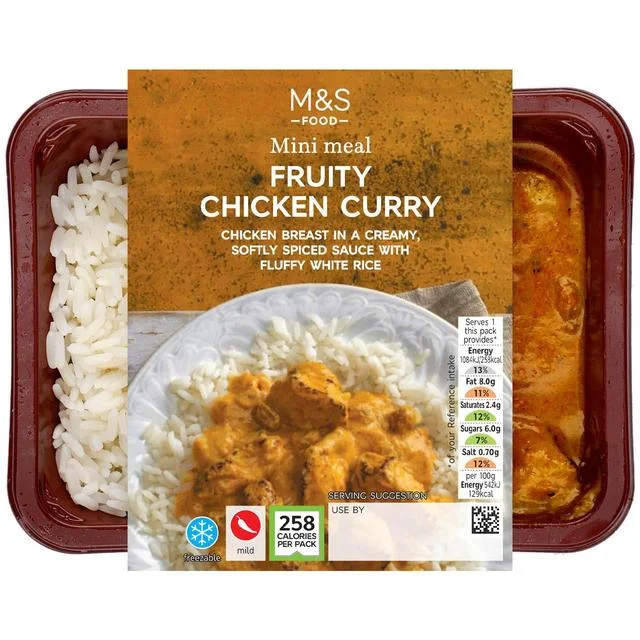 - Cat hair ball removal and hair removal creamM&S Fruity Chicken Curry with Rice Mini Meal   200g