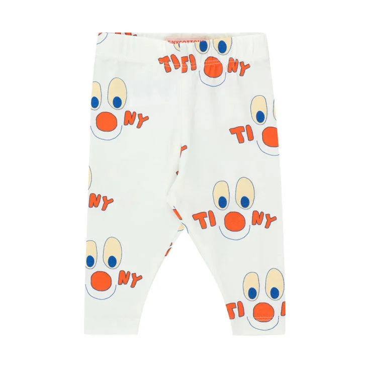 - ​​Christmas pet Christmas clothingTiny Cottons Off-White Clowns Baby Pant