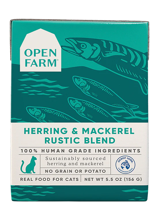    - Grain-free cat food recommendations  Open Farm Herring & Mackerel Rustic Blend Cat Food