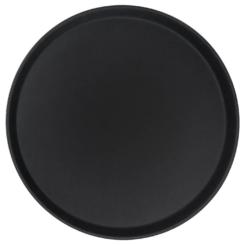 - Cat stress soothing sprayBlack 45.5cm Round Non-Slip Serving Tray - By Argon Tableware