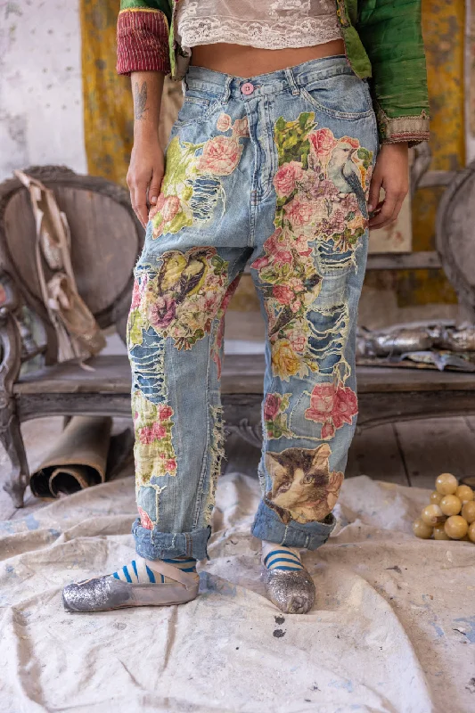 - Cat stress soothing sprayFloral Appliqué Miner Denims