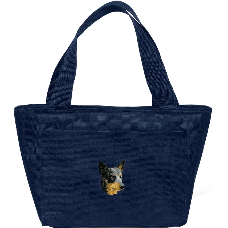 - Pet stroller can be taken on the planeAustralian Cattle Dog Embroidered Insulated Lunch Tote