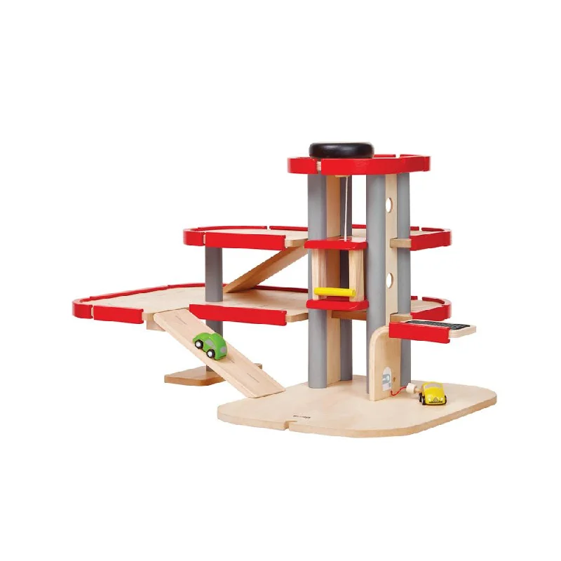 - Parrot climbing and standing wooden framePlan Toys parking garage