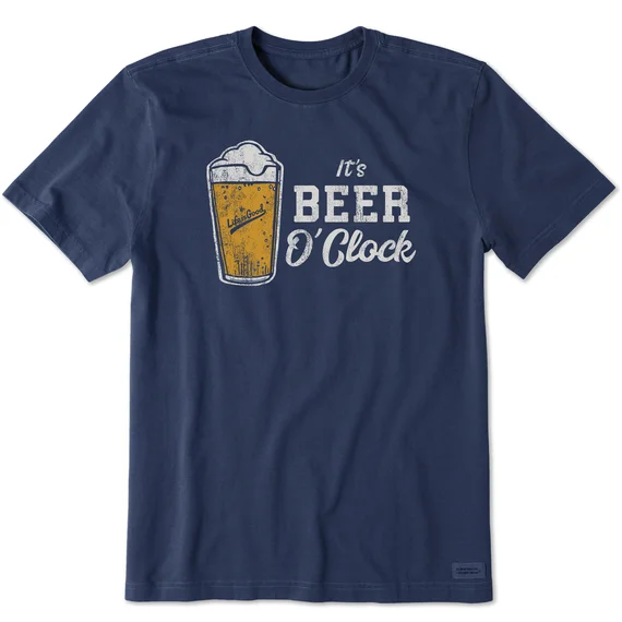 - Chinchilla cooling ice nest ceramic plateMen's It's Beer O'Clock Short-Sleeve Crusher Tee - Darkest Blue