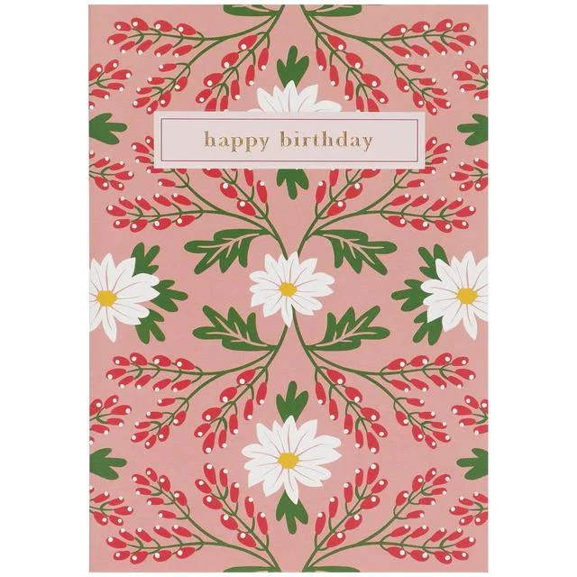 - Dog disposable foam shower gelM&S Floral Pattern Birthday Card