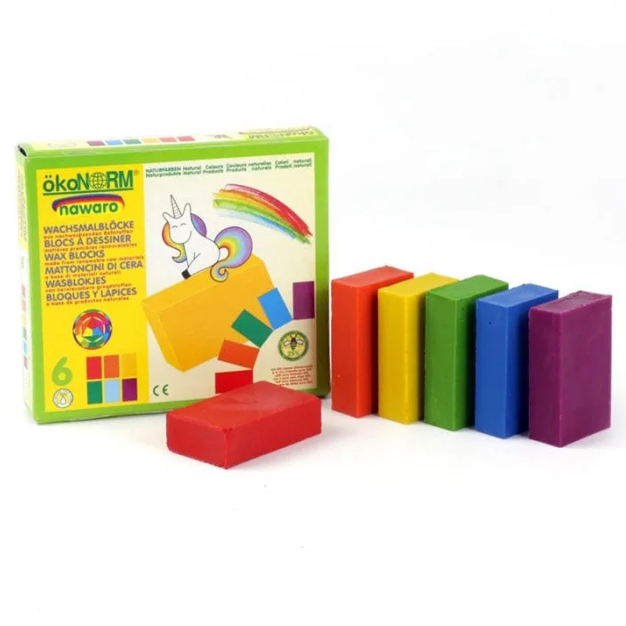 - Parrot climbing and standing wooden frameOkoNorm 6 Coloured Wax Crayon Blocks