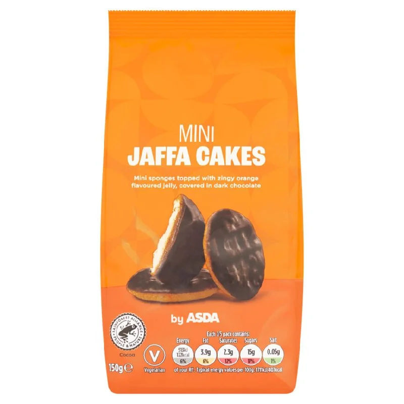 - Dog disposable foam shower gelASDA Mini Jaffa Cakes