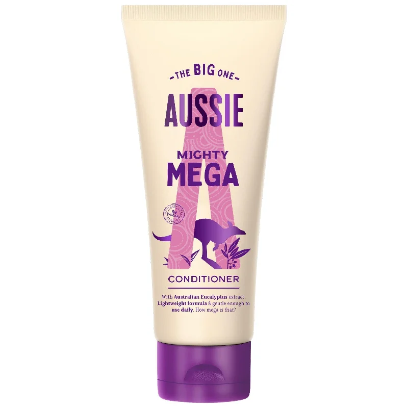 - Air box TSA certified check-inAussie Mighty Mega Conditioner Vegan Lightweight & Gentle For Soft & Shiny Hair 350ml