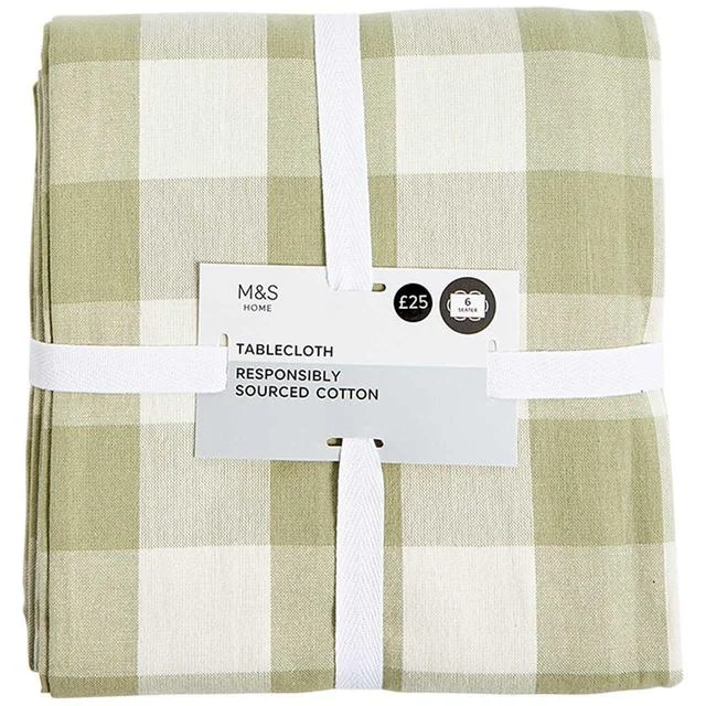 - Dog disposable foam shower gelM&S Gingham Tablecloth Green