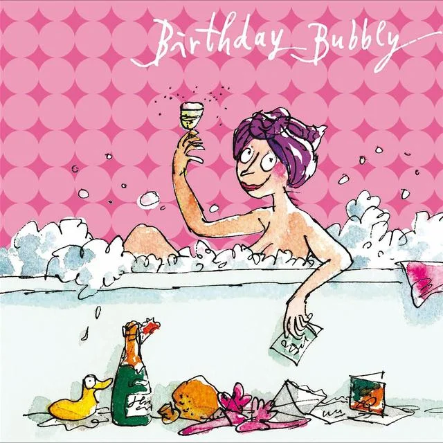 - Climbing pet constant temperature heating padQuentin Blake Bubble Bath Birthday Card