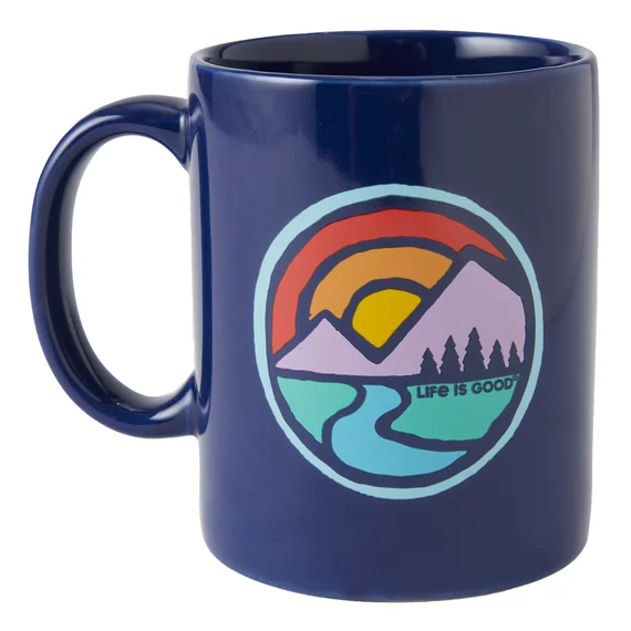 - Car dog seat beltSunset Breathe Circle Jake's Mug - Darkest Blue