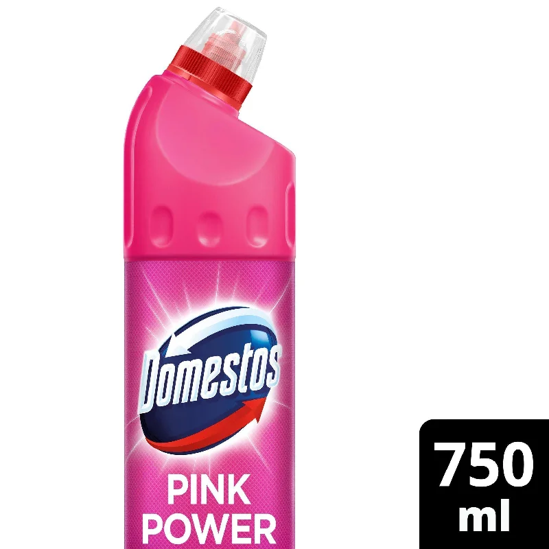 Pet ProductsDomestos Thick Bleach Toilet Cleaner Germ Free Pink Power 750ml