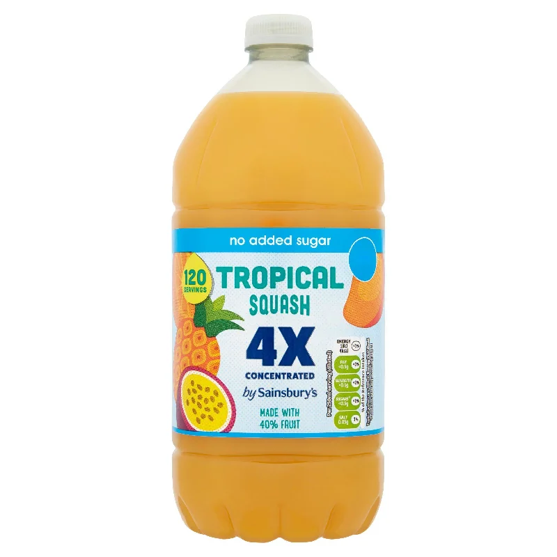 - Air box TSA certified check-inSainsbury's Quadruple Strength Tropical Squash 1.5L