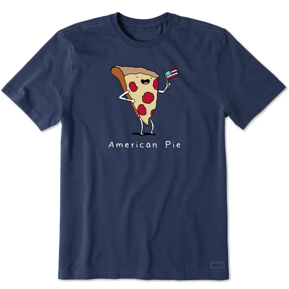 - Degradable pet feces bagMen's American Pizza Pie Short-Sleeve Crusher Tee - Darkest Blue